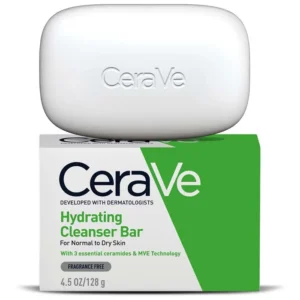 Hydrating Cleanser Bar enriched with ceramides, designed for gentle cleansing and hydration for normal to dry skin